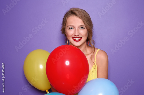 Beautiful young woman with ...