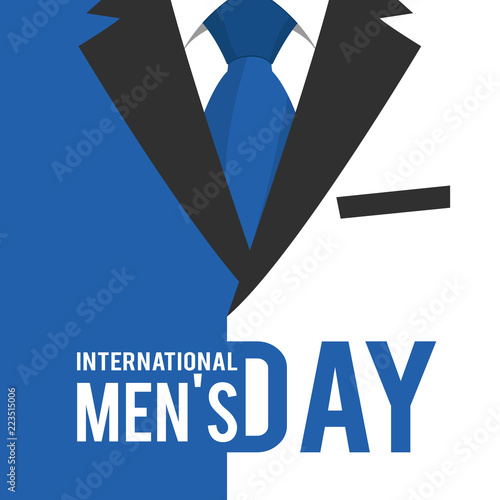 Vector illustration on the theme International Men's Day. For a poster or banner and greeting card.
