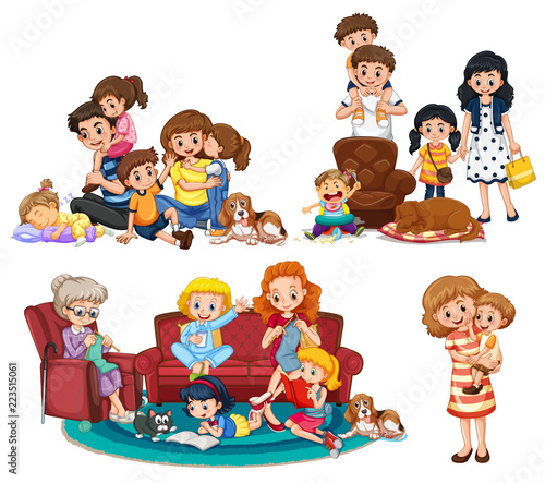 A set of family member
