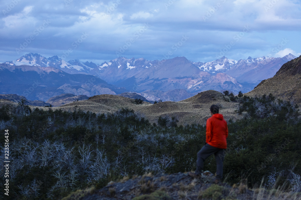 Chacabuco Valley with a view over the Jeinimeni Mountain peaks, Parque Patagonia, AysŽn Region, Chile. Chacabuco Valley with a view over the Jeinimeni Mountain peaks, Parque Patagonia, AysŽn Region, Chile.
