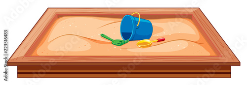 large sand pit plaground equipment