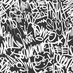 Handdoek met foto Graffiti patronen Graffiti tags urban streetart ontwerp  © rosovskyi