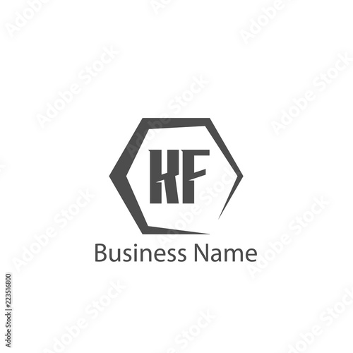 Free Download Initial Letter KF Logo Template Design - GFXLoad