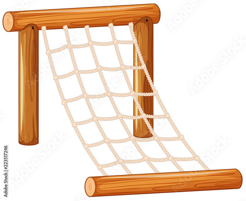 Large climbing ladder rope