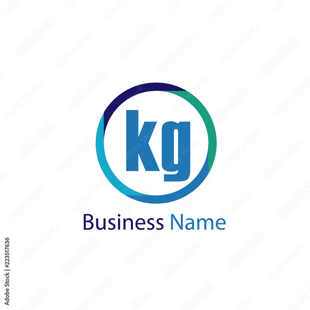 Initial Letter KG Logo Template Design Initial Letter KG Logo Template Design
