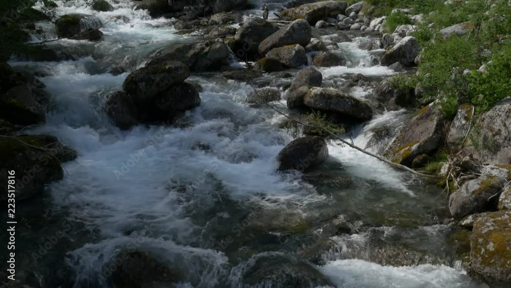 Wild River Stream In Norway - Native Version Wild River Stream In Norway - Native Version