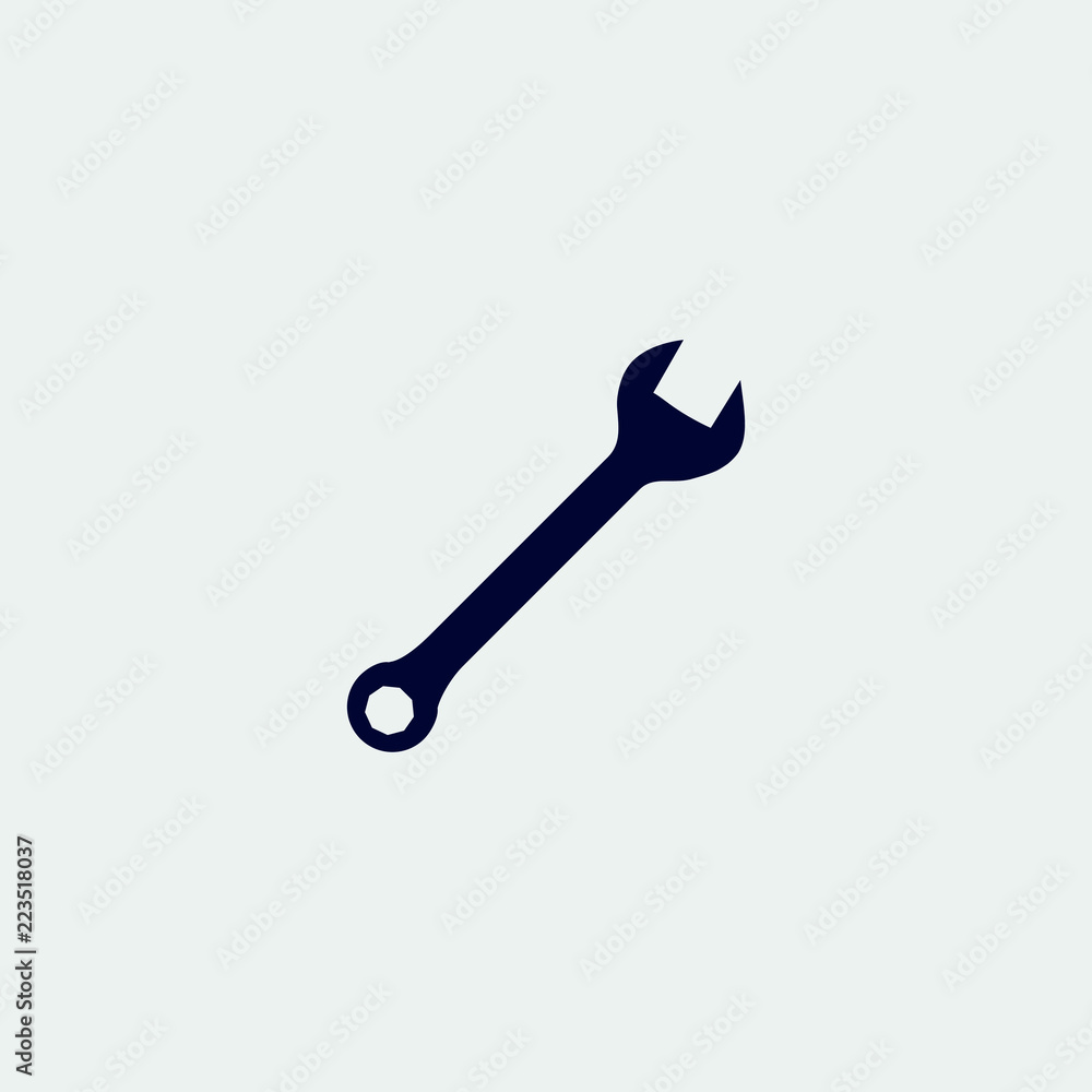 wrench icon, vector illustration. flat icon. wrench icon, vector illustration. flat icon.