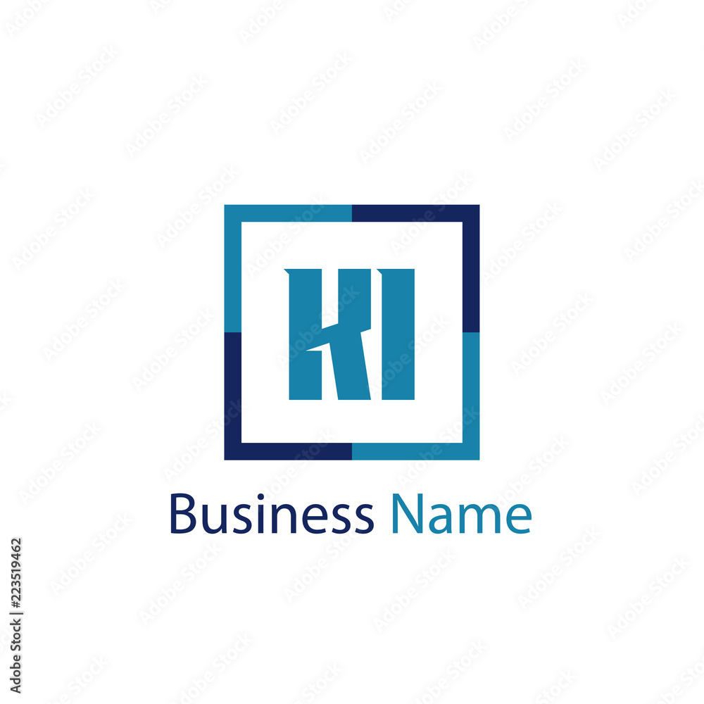 Initial Letter KI Logo Template Design Initial Letter KI Logo Template Design