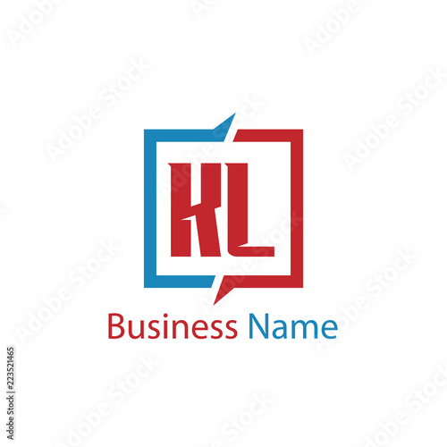 Initial Letter KL Logo Template Design