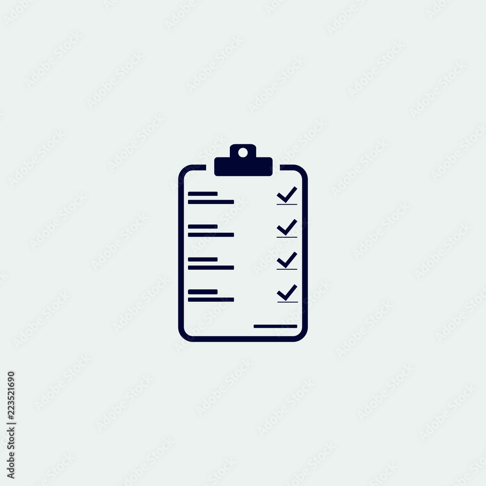 check list icon, vector illustration. flat icon. check list icon, vector illustration. flat icon.