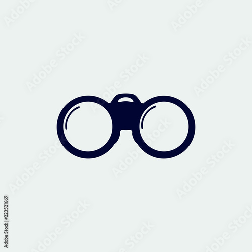 binoculars icon, vector illustration. flat icon.