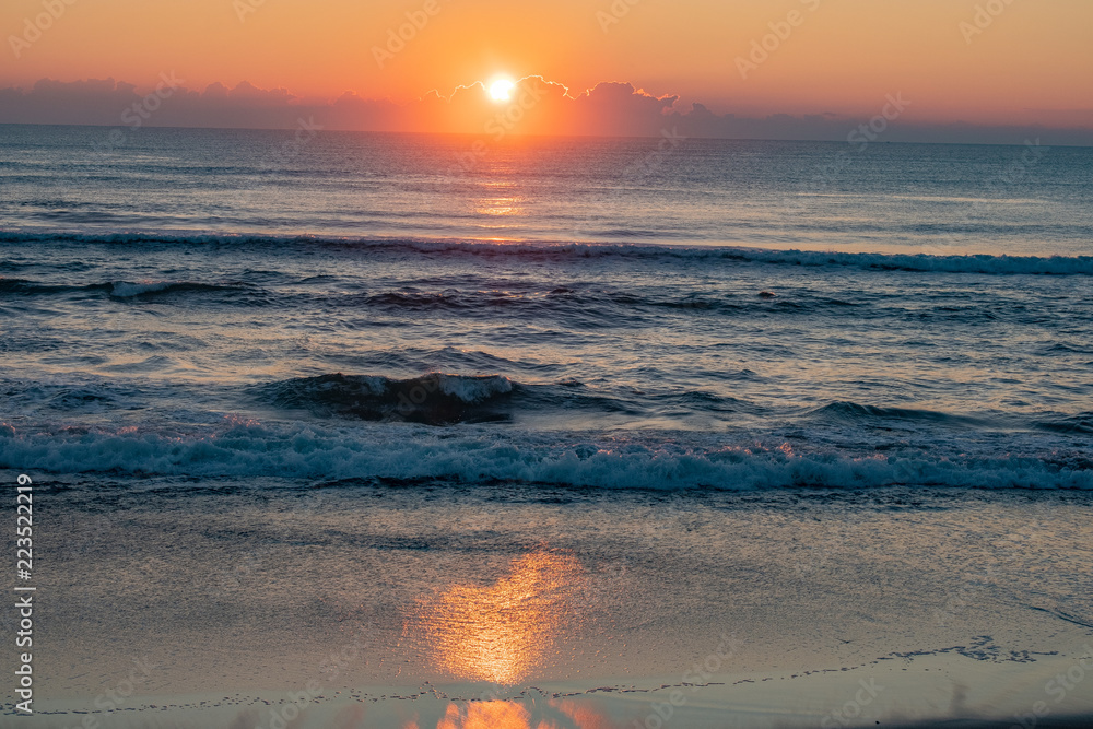 夜明けの木崎浜海岸6