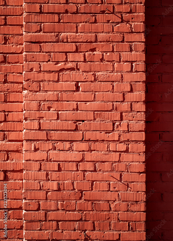 Obraz premium red brick wall texture