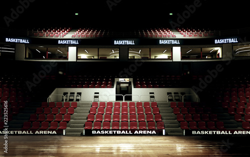 rendering of basketball arena background no people