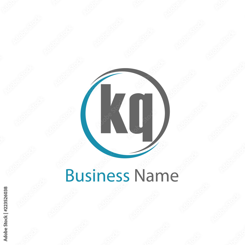 Initial Letter KQ Logo Template Design Initial Letter KQ Logo Template Design