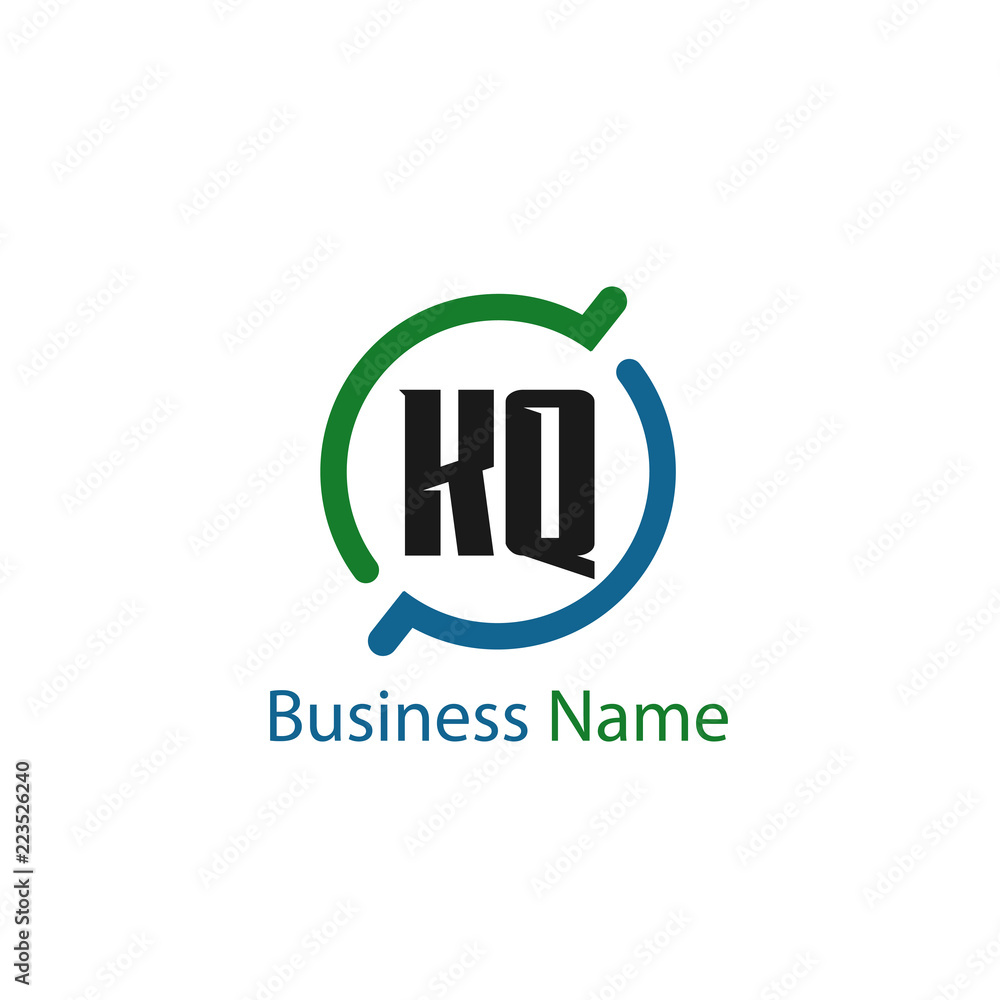 Initial Letter KQ Logo Template Design Initial Letter KQ Logo Template Design