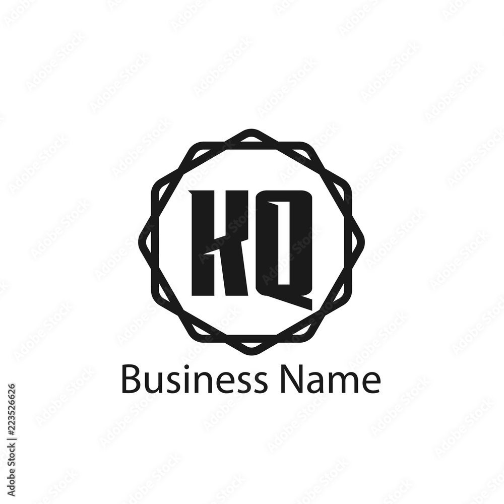 Initial Letter KQ Logo Template Design Initial Letter KQ Logo Template Design