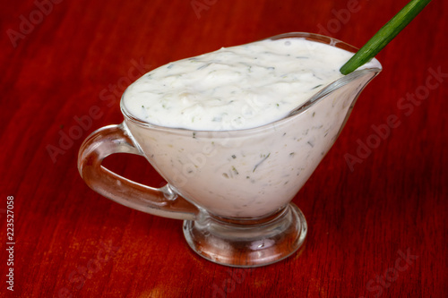 Cream garlic sause