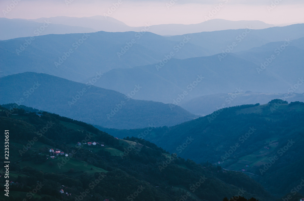 Fototapeta premium Hills and mountains