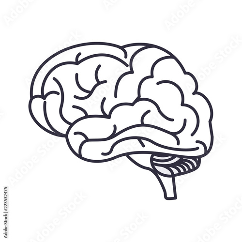 Human brain symbol