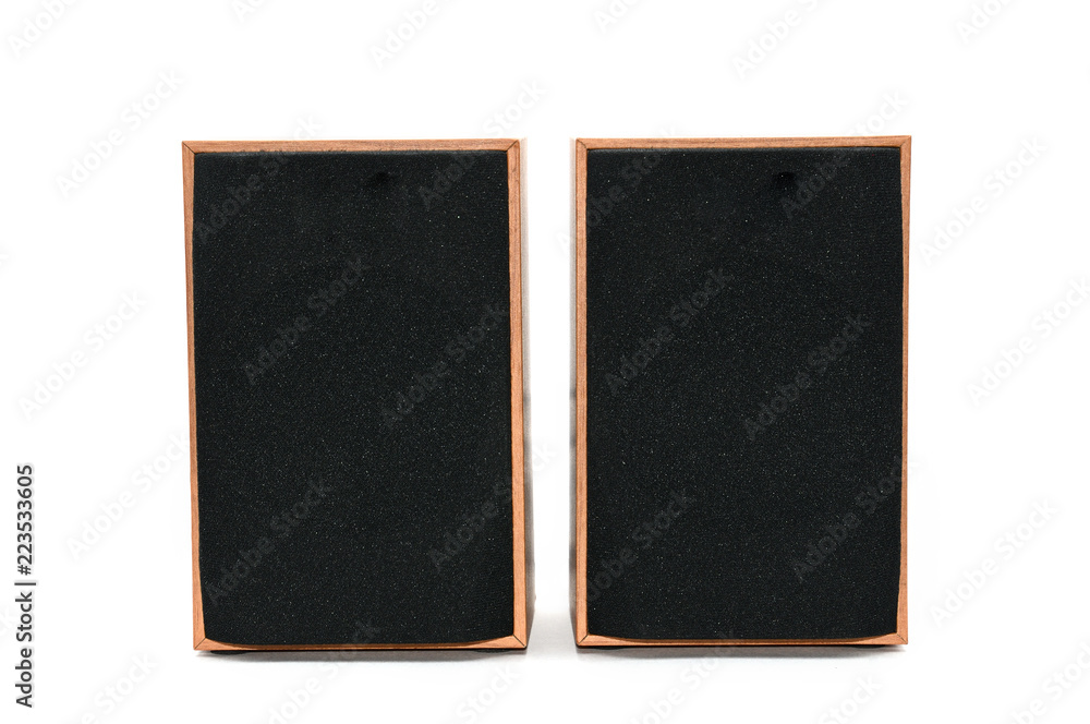 Acoustic system on isolated background Acoustic system on isolated background