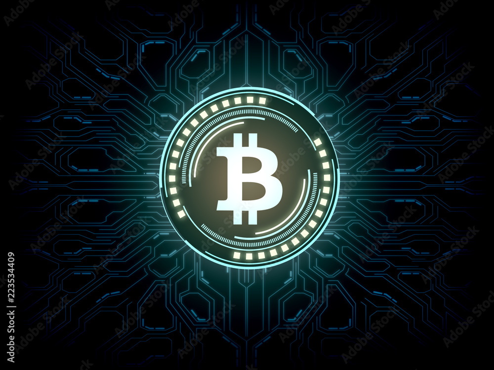Futuristic Modern Glowing Bitcoin Btc Logo Hologram Hover Over Blue Scifi Background For Crypto Currency Market Coin Mining Trading Promotional And Advertisement Stock Illustration Adobe Stock Futuristic Modern Glowing Bitcoin Btc Logo Hologram Hover Over Blue Scifi Background For Crypto Currency Market Coin Mining Trading Promotional And Advertisement Stock Illustration Adobe Stock