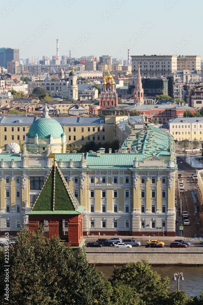 Obraz premium Moscow panorama from Ivan Great tower bell, Moscow