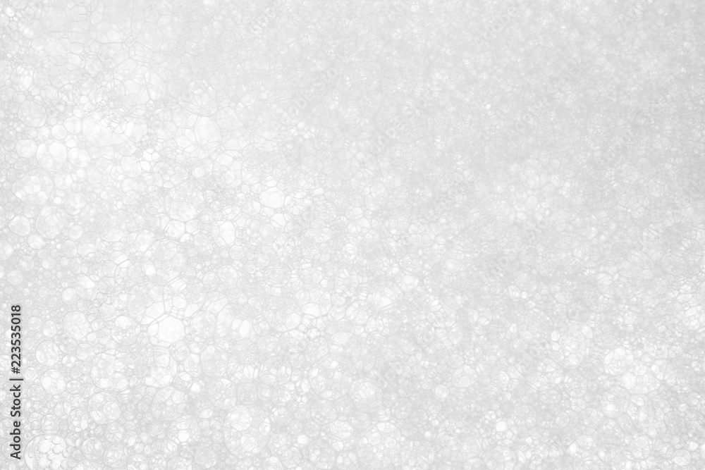 Obraz premium white foam texture abstract background closeup
