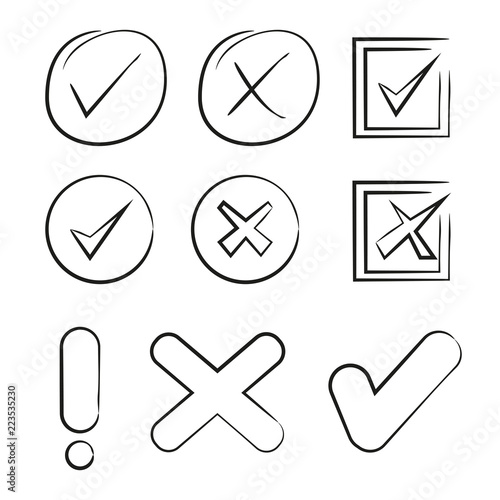 ticks, check marks