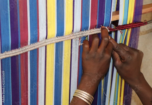 tissage de rayures
