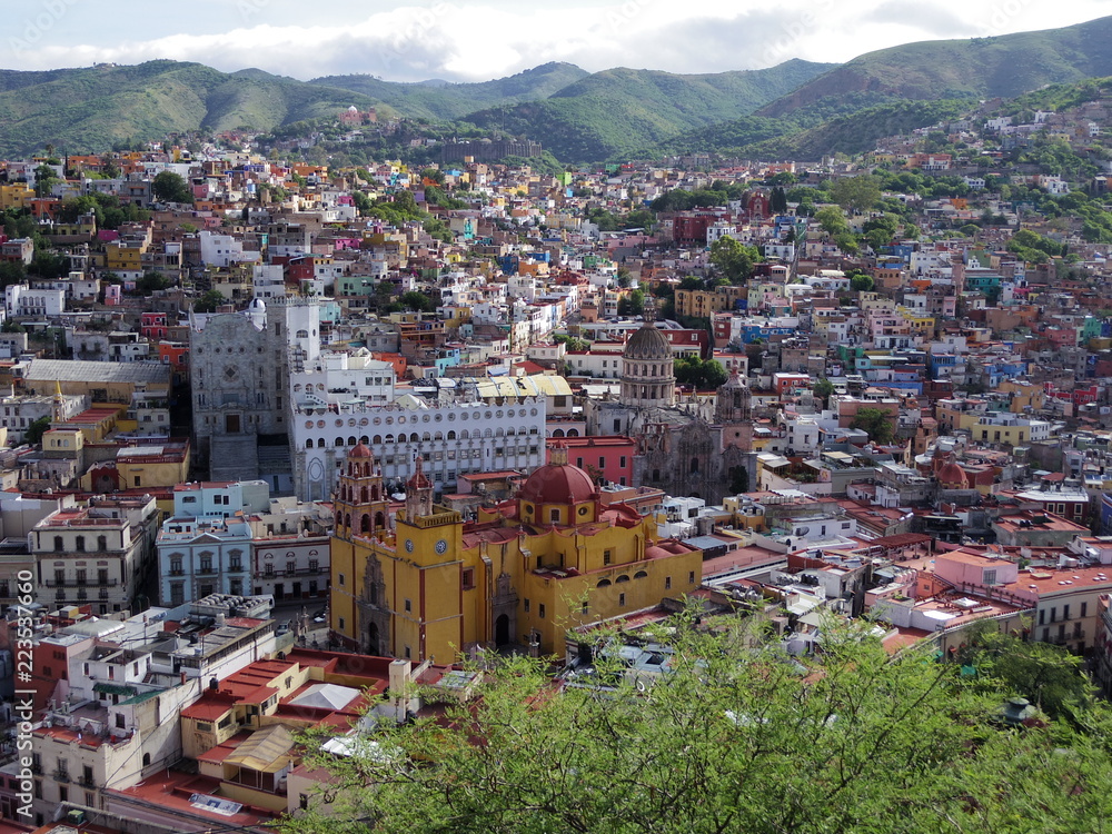 Obraz premium グアナファトの街並み