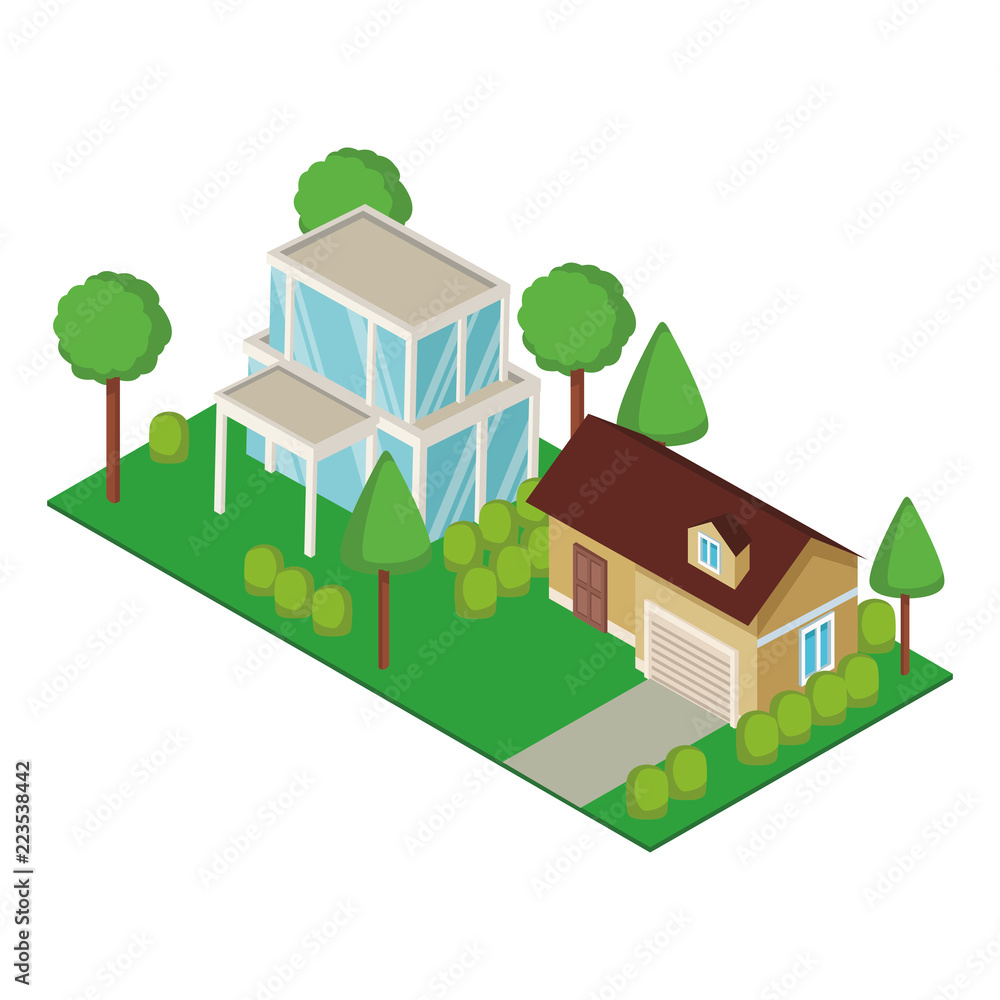 House residences isometric House residences isometric