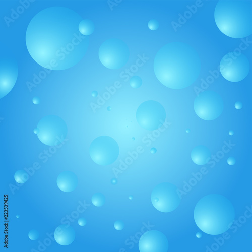 Light BLUE vector background with bubbles. Illustration with set of shining colorful abstract circles. New design for ad, poster, banner of your website.