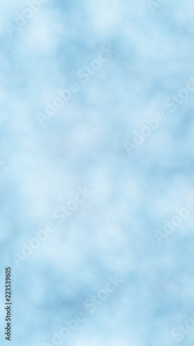 Background of abstract white color smoke isolated on blue color background. The wall of white fog. 3D illustration © Plastic man