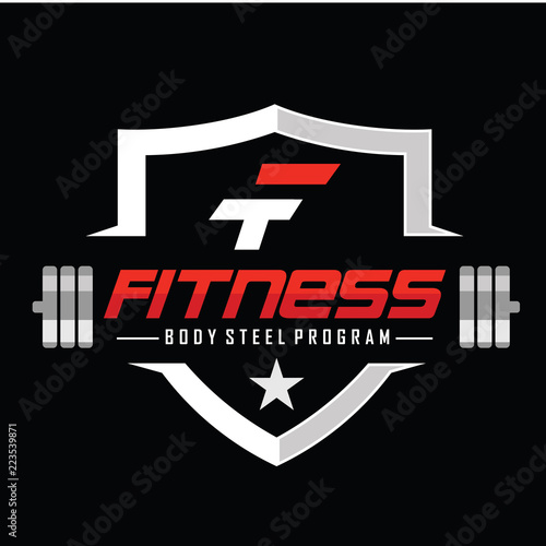 Fitness and Bodybuilding Logo design inspiration Vector
