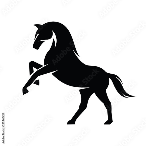 Black Horse, King Horse Logo Design Inspiration Vector