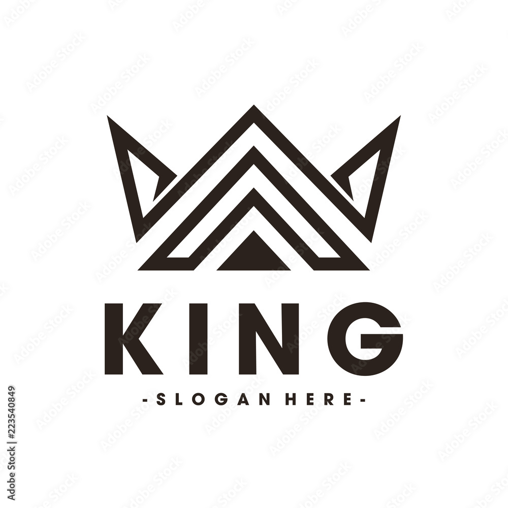 Line Art Crown / Royal and King logo design inspiration Vector Line Art Crown / Royal and King logo design inspiration Vector