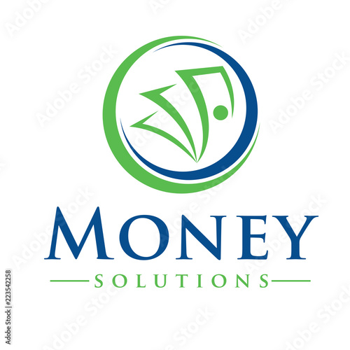 Money and Billing Solutions Logo Design Inspiration Vector