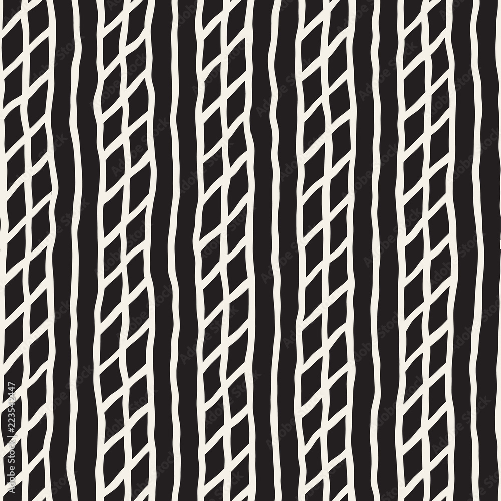 Simple ink geometric pattern. Monochrome black and white strokes background. Hand drawn ink texture for your design.. Simple ink geometric pattern. Monochrome black and white strokes background. Hand drawn ink texture for your design..