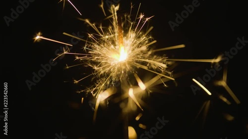 Wallpaper Mural CU of a spark shining in the dark Torontodigital.ca