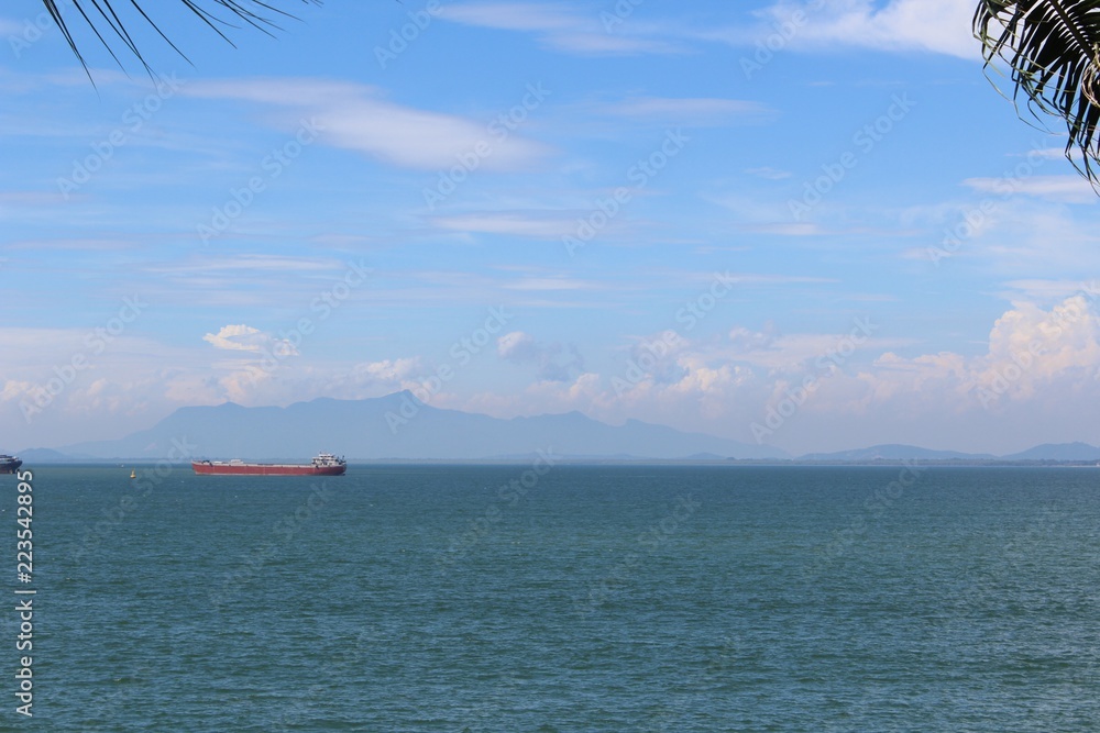 beautiful afternoon indian ocean penang malaysia