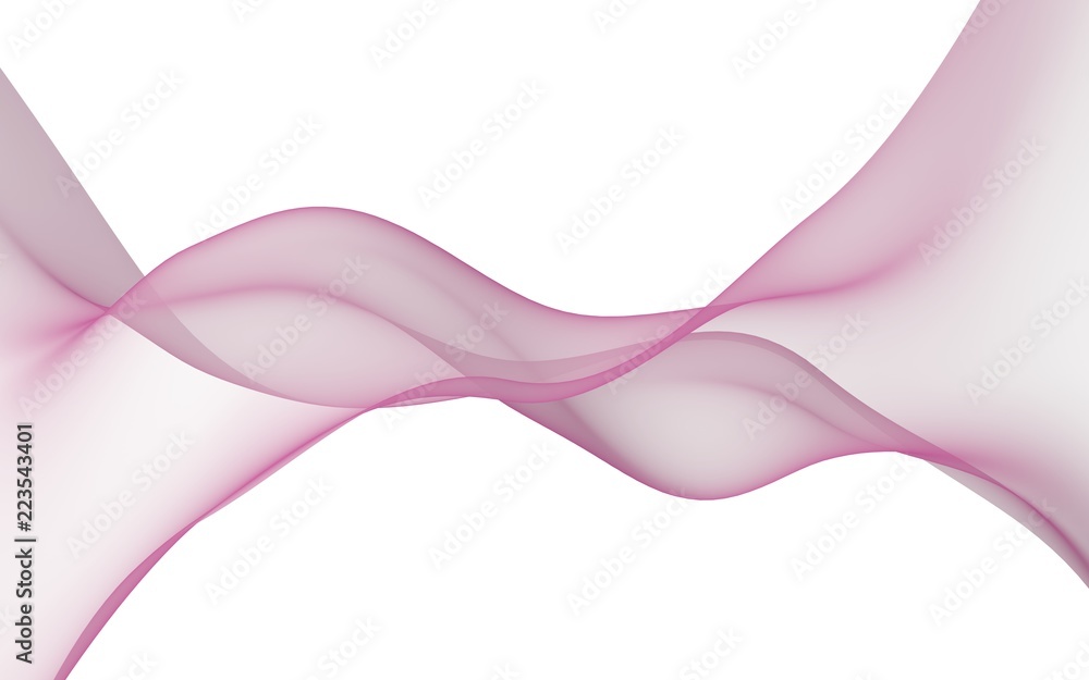Abstract light red wave. Bright light red ribbon on white background. Abstract red smoke. Light red scarf. Raster air background. 3D illustration Abstract light red wave. Bright light red ribbon on white background. Abstract red smoke. Light red scarf. Raster air background. 3D illustration