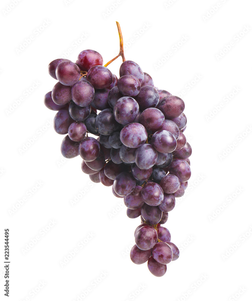 Ripe sweet grapes on white background Ripe sweet grapes on white background