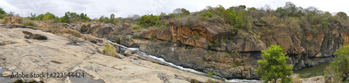 Rock Formations and Waterfall at Lowveld National Botanical Garden, Nelspruit, Mpumalanga, South Africa