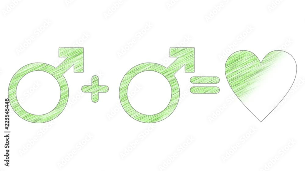 Sign of love between boy and boy in the sketch style with alpha channel. Sign of love between boy and boy in the sketch style with alpha channel.