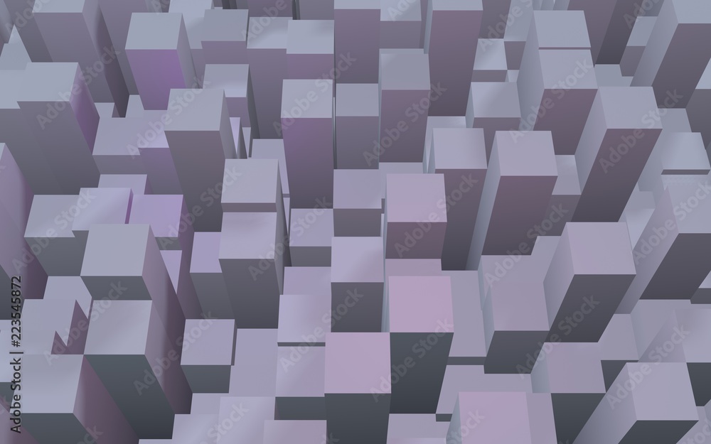 Abstract pink gray elegant cube geometric background. Chaotically advanced rectangular bars. 3D Rendering, 3D illustration Abstract pink gray elegant cube geometric background. Chaotically advanced rectangular bars. 3D Rendering, 3D illustration