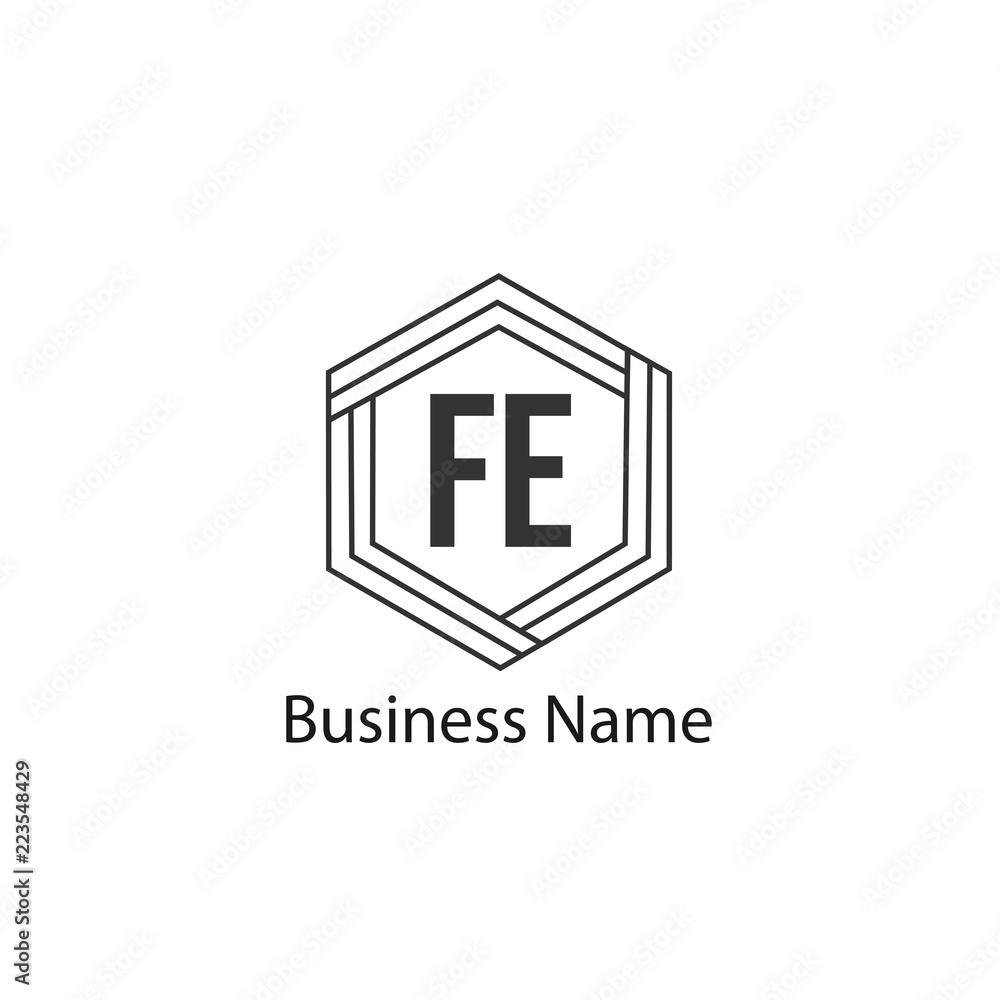 Initial Letter FE Logo Template Design Initial Letter FE Logo Template Design