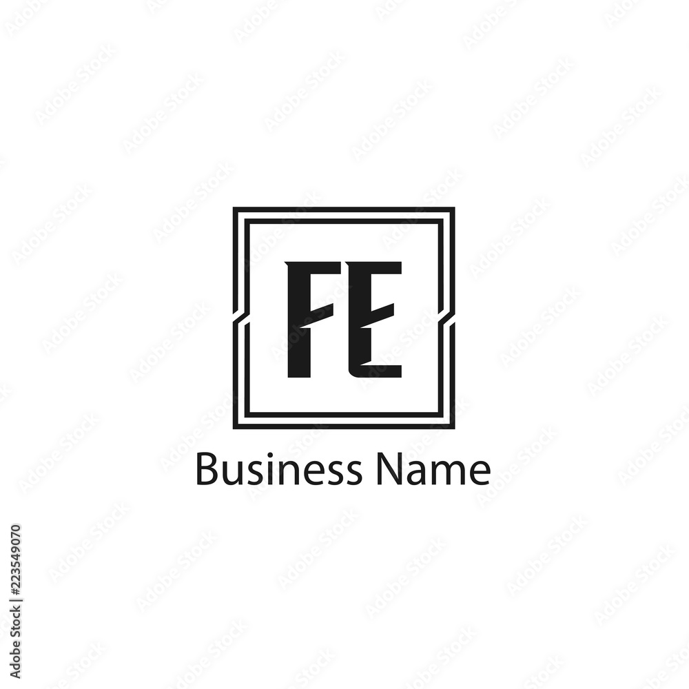 Initial Letter FE Logo Template Design Initial Letter FE Logo Template Design