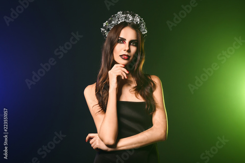 Beautiful woman dressed for...
