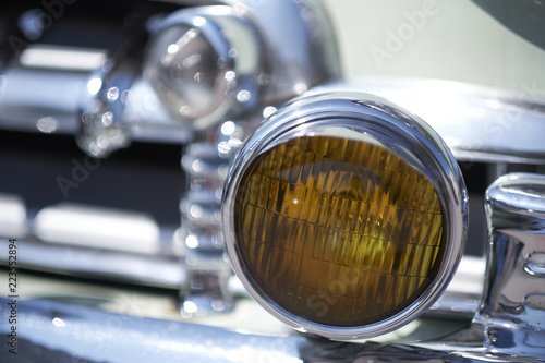 vintage car detail light and turn signal